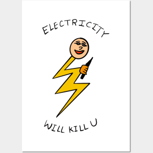 Beware of Electricity Posters and Art